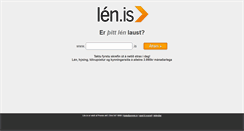 Desktop Screenshot of len.is
