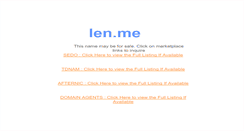 Desktop Screenshot of len.me