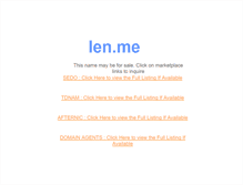 Tablet Screenshot of len.me